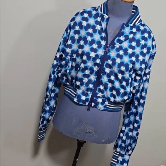 Blue tennis FreePeople bomber jacket BRANDNEW! $60 obo - Picture 2 of 3